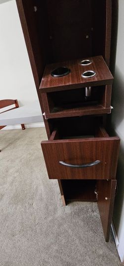 Milan Single Sided Styling Station w/ Shelf
