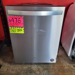 New Whirlpool Dishwasher 24" Wide 