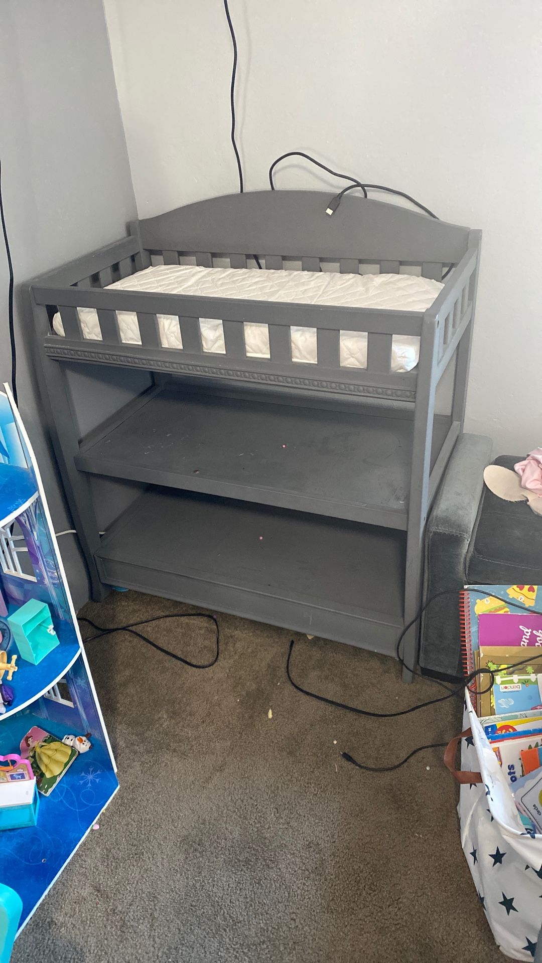 Gray Changing Table 