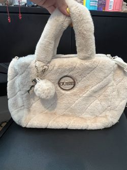 Guess Soft Faux Fur Crossbody Bag 