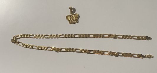 18K Faux Gold Flat Chain Necklace