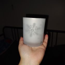 snowflake candle holder