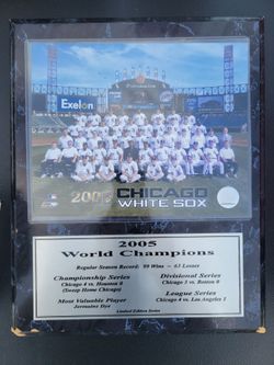 White Sox Championship Plaque