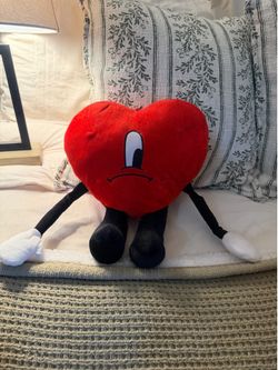 Bad Bunny Heart Stuffed Animal