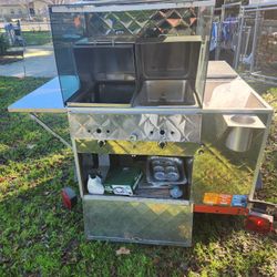 Stainless Steel Hot Dog Concession Cart