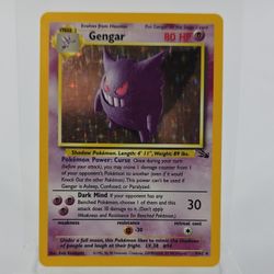Pokémon TCG Fossil Gengar 5/62 Holo English
