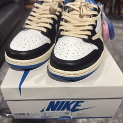 Air Jordan Retro 1 Low Travis Scott Fragment New Size 9