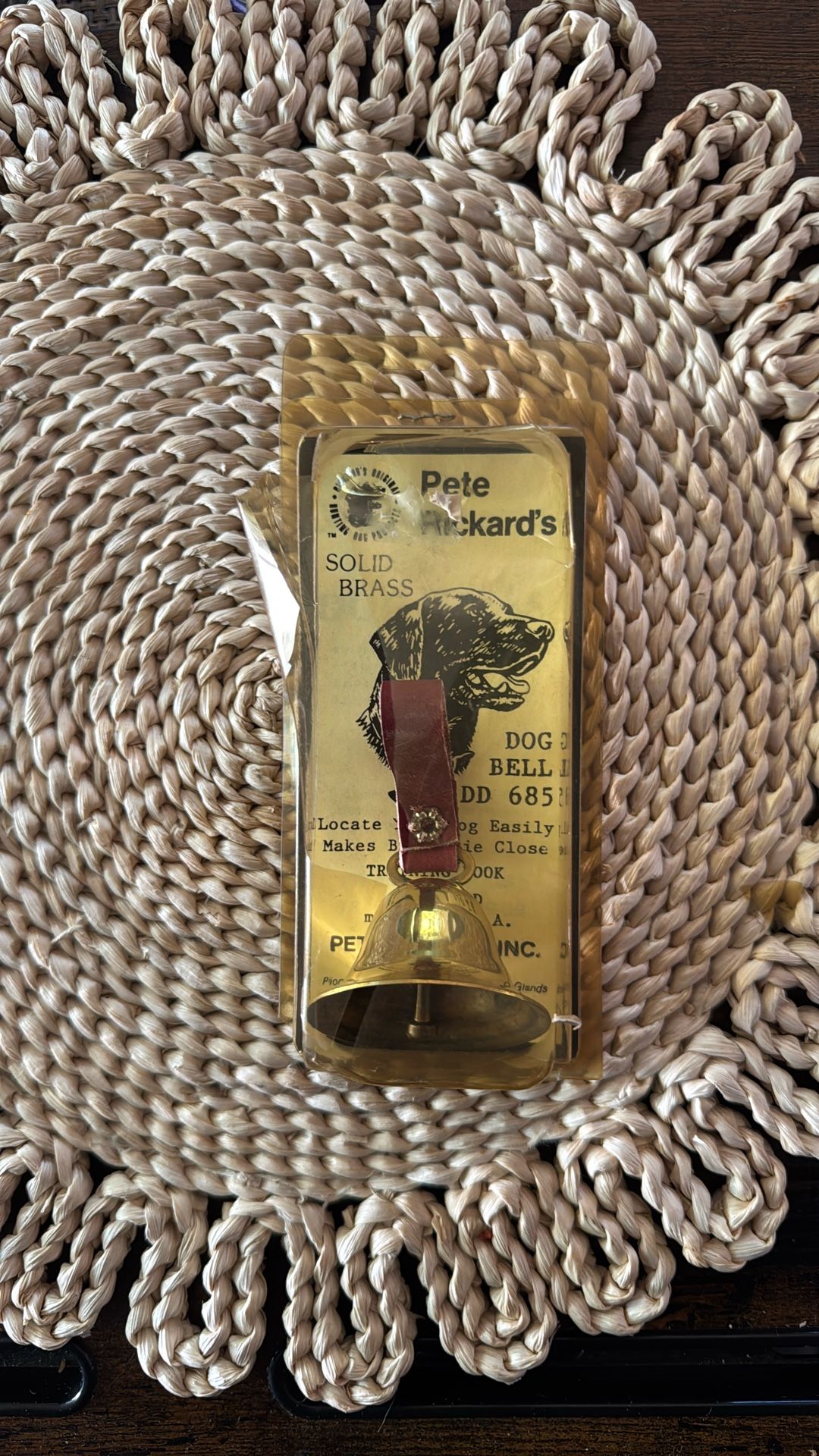 Pete Richardson Solid Brass Dog Bell