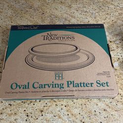 Oval Carving Platter Set