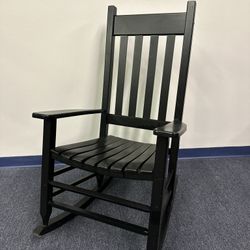 Black Wooden Rocking Chair