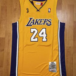 Kobe Bryant Lakers 08-09 Gold With Purple Finals Jersey 