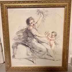 Vintage Neoclassical Art (28x28)