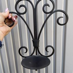 Set of Two Metal Sconces