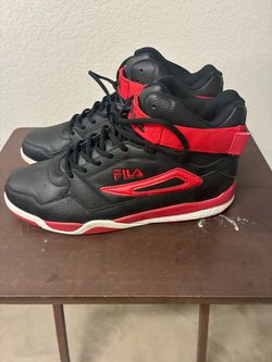 Fila High-Top Sneakers Black and Red