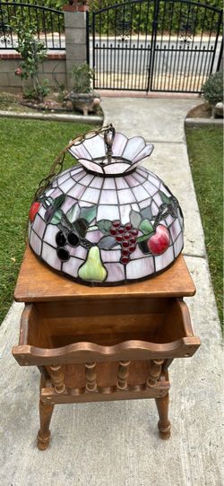 Tiffany-Style Stained Glass Hanging Lamp Shade