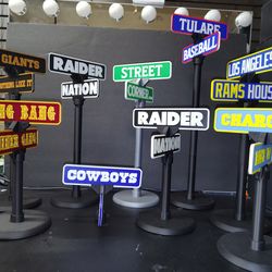 Street signs also do custom wording