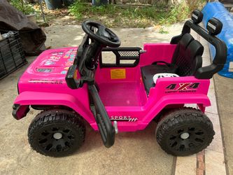 Pink Kids Ride-On 4x4 Off Road Jeep