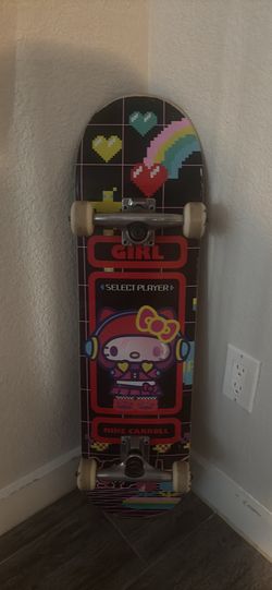 Girl x Hello Kitty Caroll Kawaii Arcade 8.0" Skateboard Complete