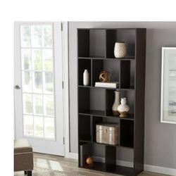 Bookcase, Bookshelves, Espresso, 12  Cubes