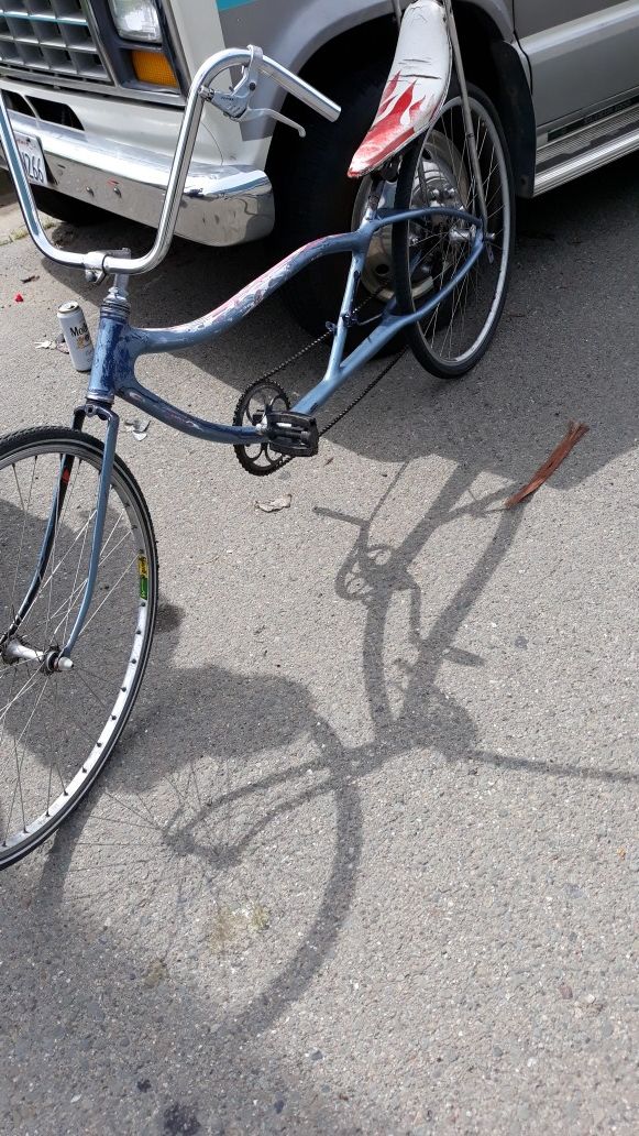 Old school beach cruiser custom bike