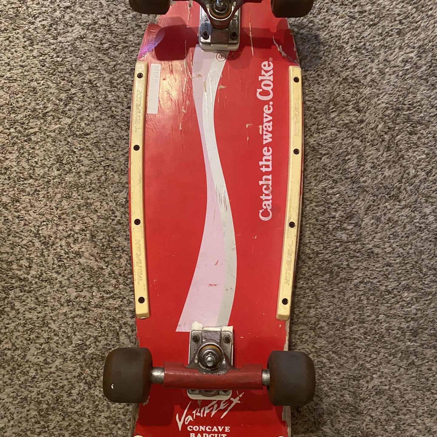 80's Variflex Coca-Cola Skateboard Vintage RARE Prototype for Sale