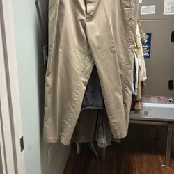 Men’s Chino Khaki Pants by Savane 46x30 and 44x30 Multiple Pairs