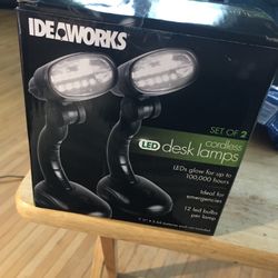 pair of battery lights