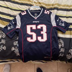 New England Patriots Van now Authentic jersey large