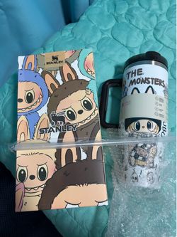 Labubu Monsters Stanley 40 flip lip thermos mug NEW with SKU in orig. box