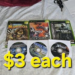 Original Xbox Games $3 Each 