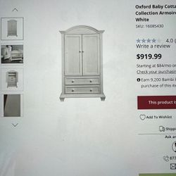 Baby Armoire from Oxtord