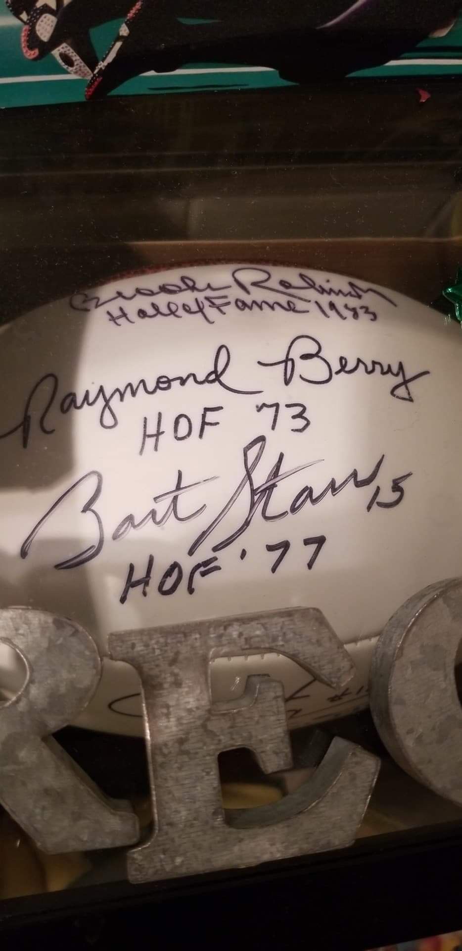 Autographed HOF football