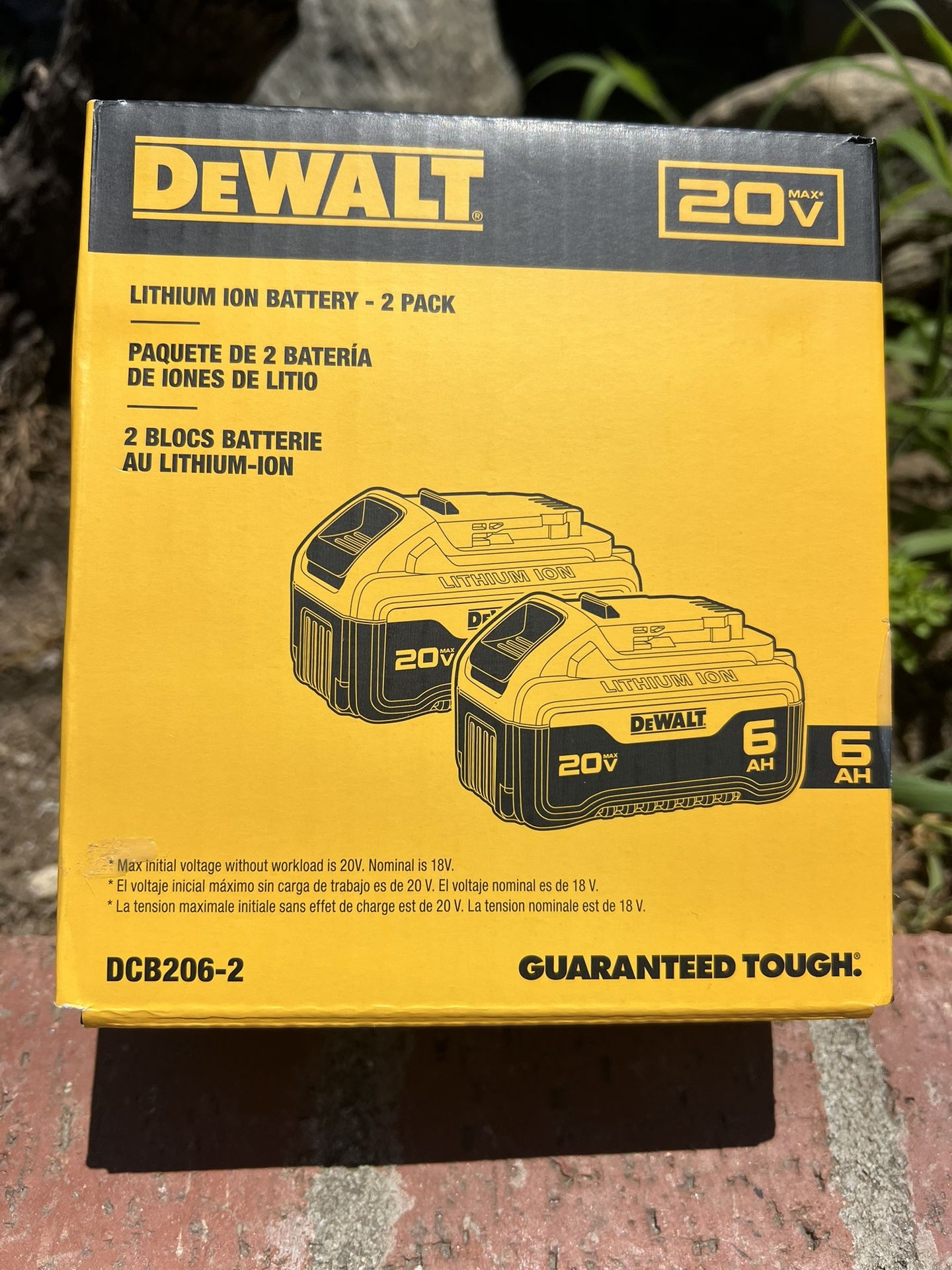 DEWALT 20V MAX Premium Lithium-Ion 6.0Ah Battery Pack (2 Pack)