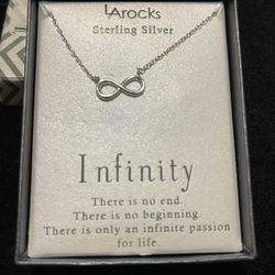 Sterling Silver Infinity Necklace 