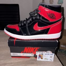 Size 12 - Air Jordan 1 High Patent Bred