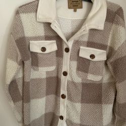 Women’s Sz L Plaid Jacket P/up Brooklyn NY 11229