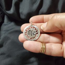 Solid Sterling Silver Dog Lover Pendant