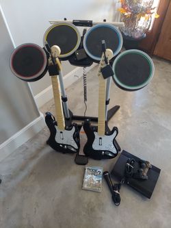 PS3 PS4 PS5 Rock Band bundle with console Rockband Guitar Hero