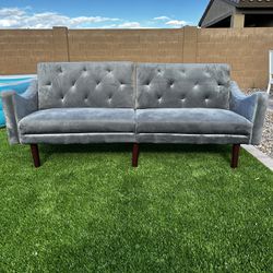 Grey Futon Sofa