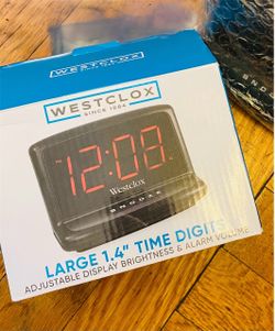 Westclox Digital Alarm Clock (Brand New in Box)