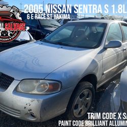 2005 Nissan Sentra 1.8L FWD Partout Parts Only
