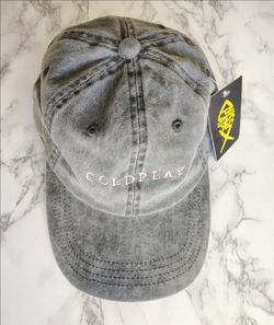 Coldplay Band Nissi  Unisex Gray Cap Hat  BRAND NEW WITH TAGS