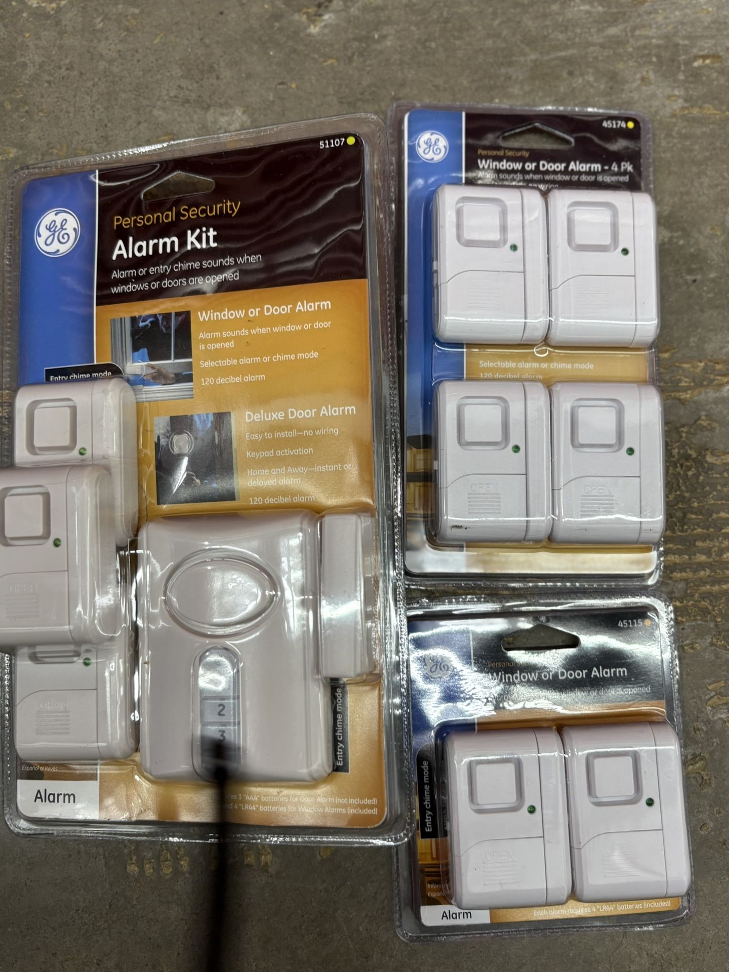 GE Deluxe Alarm Kit Plus 3 More Door And Window Alarms