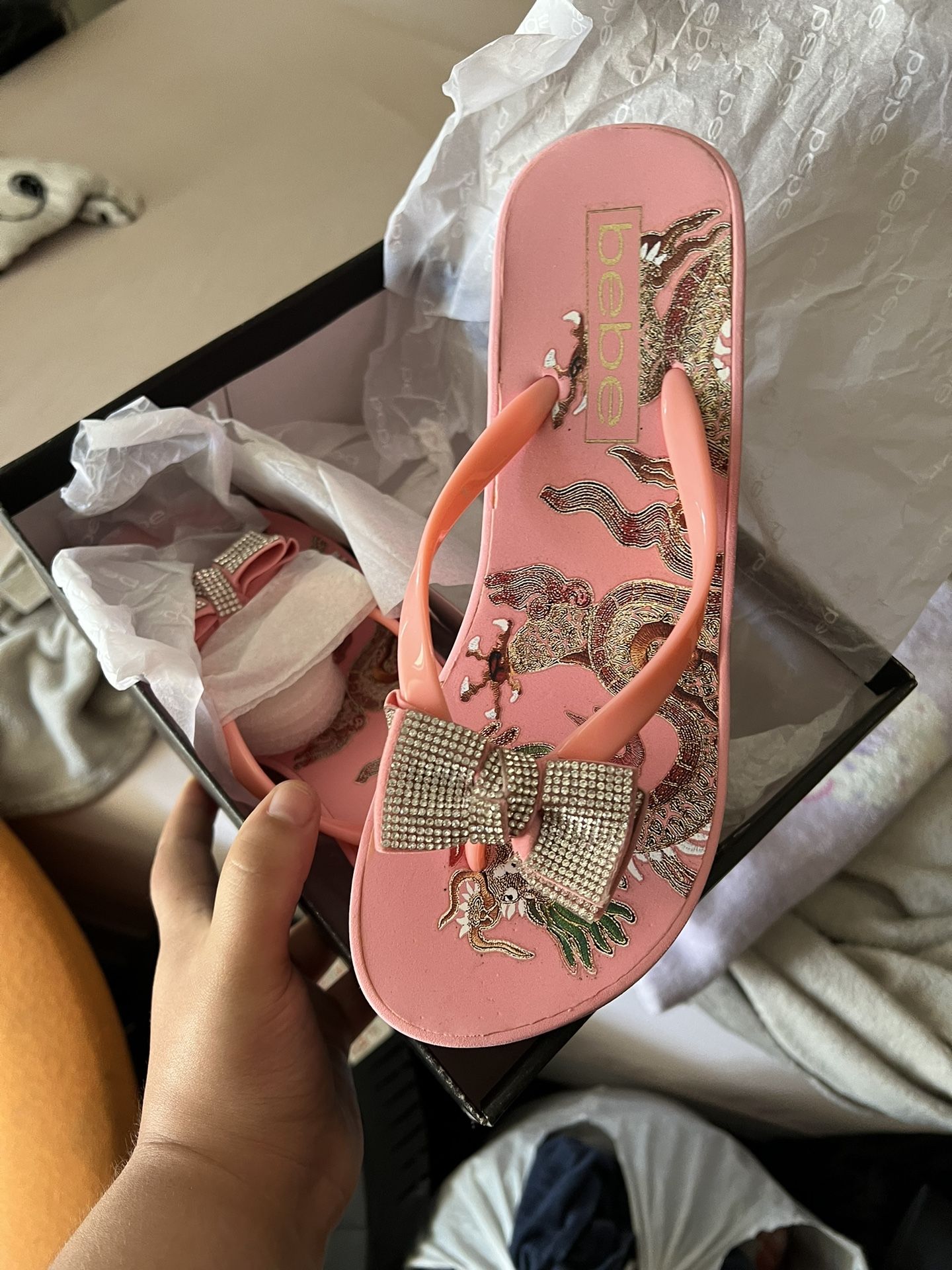 Brand New Women s Bebe Wedge Sandals for Sale in Tacoma WA OfferUp
