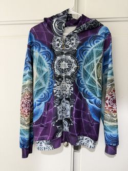 $40 ($60 retail) Mandala Visionary Chakra Hoodie Xtra Large