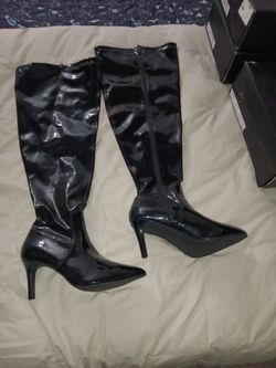 Botas largas de mujer.