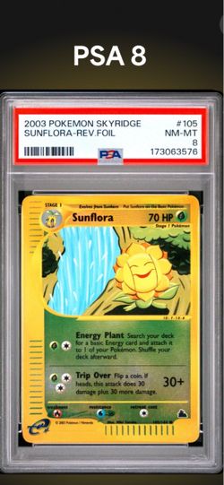 PSA 8 Sunflora Reverse Foil Skyridge 2003