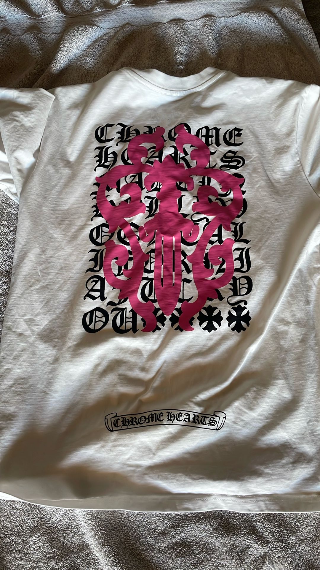 CHROME HEARTS DAGGER EYE CHART　tシャツ Chrome Hearts Eye Chart Dagger T-shirt Black Men's - US