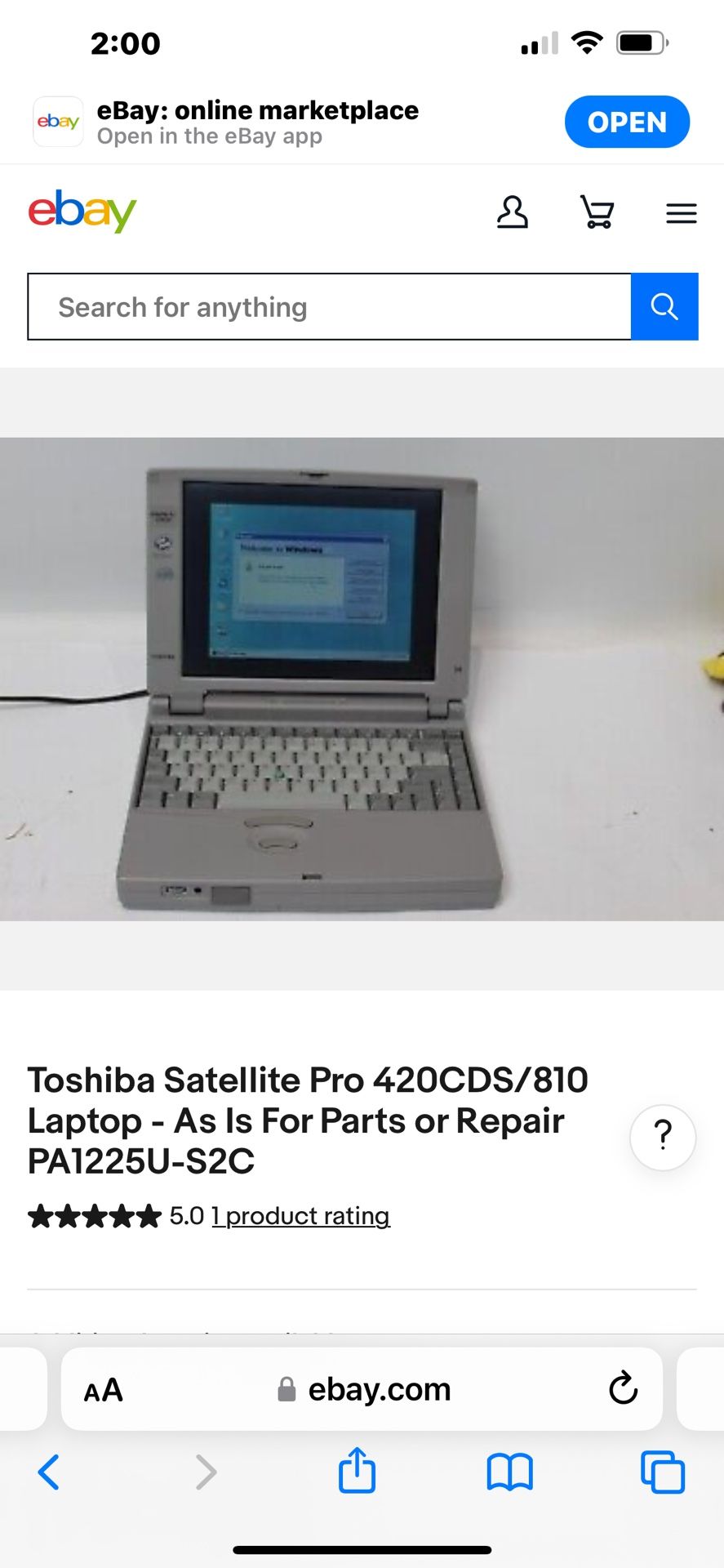 Toshiba Laptop