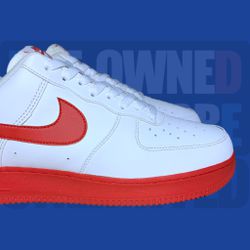 Nike Air Force 1 Low Red Bottoms CK7663-102